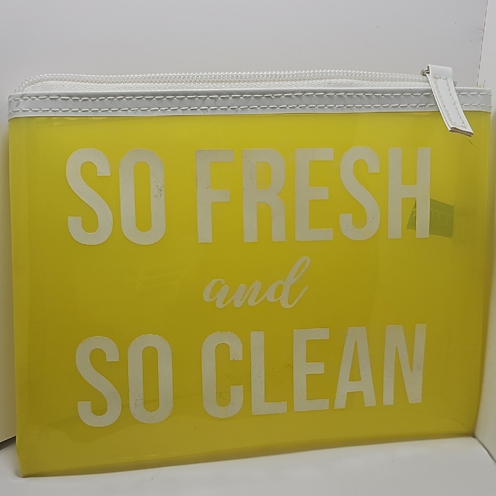 Yellow Zippered Pouch